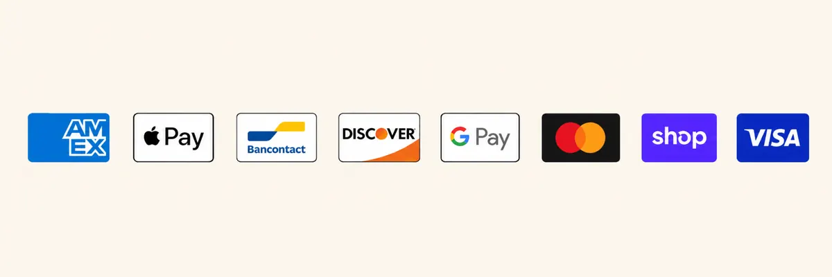 Accepted payment methods