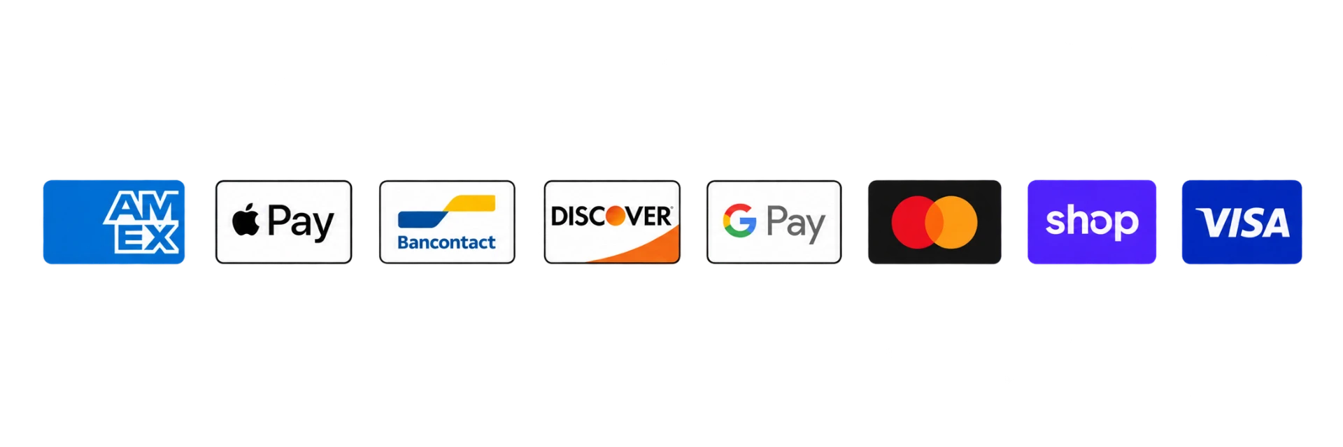 Accepted payment methods
